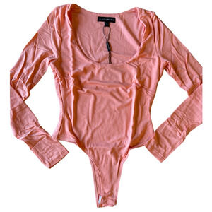 JLuxLabel Coral Bethie Scoop Long Sleeve Bodysuit